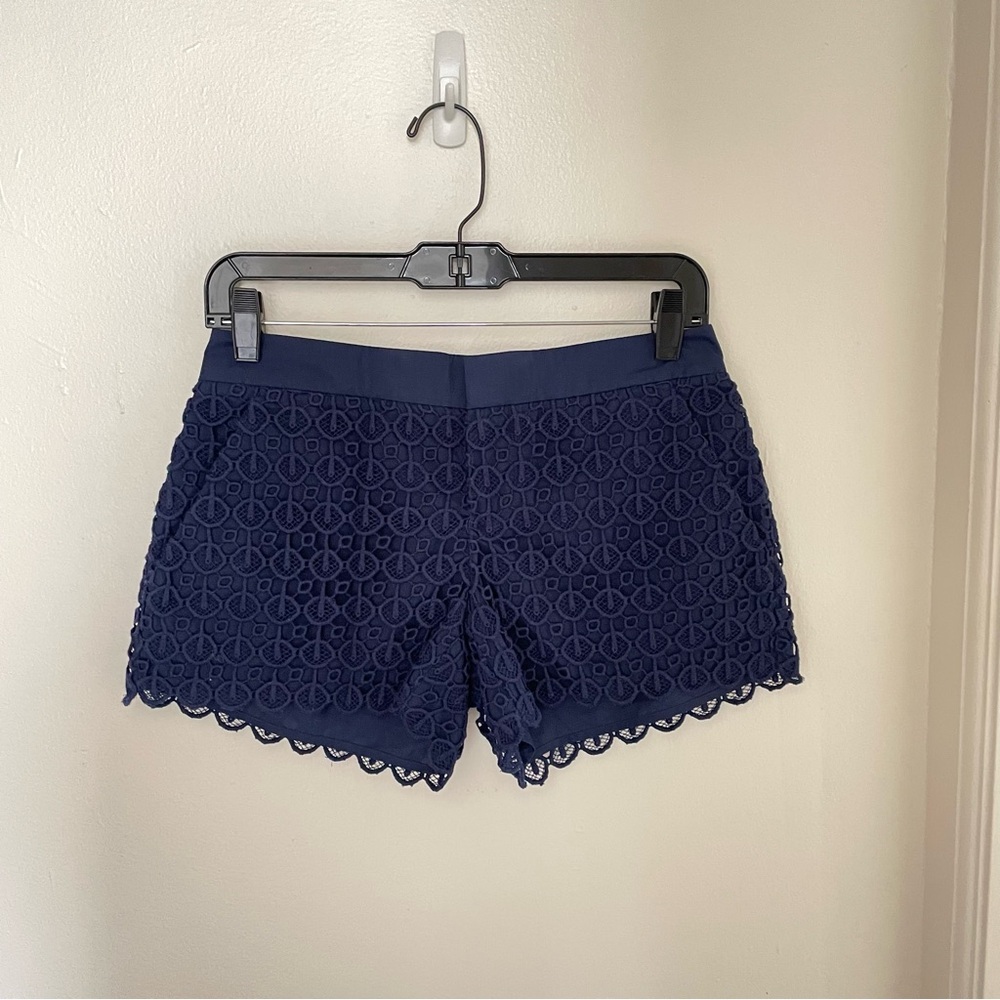 NWOT Club Monaco Navy Lace Women's Shorts